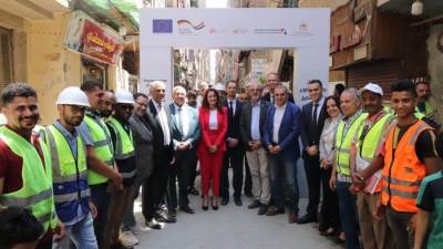 محافظة الجيزة تفتتح أعمال تطوير 77 شارع ببولاق الدكرور بالتعاون مع الوكالة الألمانية