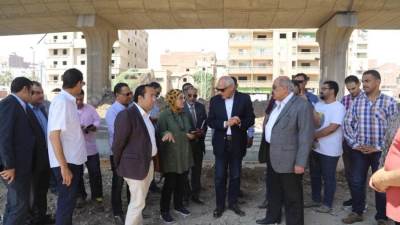 محافظ الجيزة يتابع أعمال تطوير محاور المريوطية واللبيني بأحياء الهرم والطالبية 