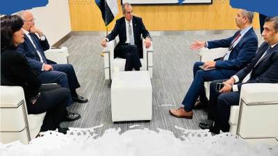 عمرو طلعت يلتقي الشركات العالمية للاتصالات على هامش مؤتمر جيتكس جلوبال