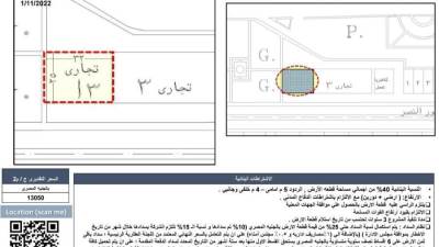 إتاحة 800 متر بنشاط تجاري بسعر 13050 بمدينة النوبارية الجديدة
