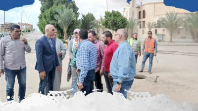 «الغيطي»: بدء تجارب تشغيل خط صرف بقطر 100مم لدعم الخط الرئيسي بالعبور