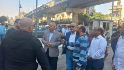مسئولو " الإسكان " يتفقدون مثلث ماسبيرو وسور مجرى العيون بالقاهرة