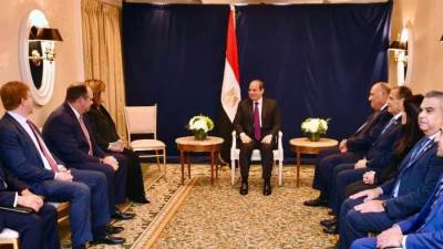 الرئيس السيسي يشارك في مأدبة عشاء الغرفة التجارية الأمريكية بواشنطن