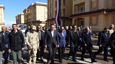 مدبولي و7 وزراء فى جولة موسعة بمحافظة شمال سيناء