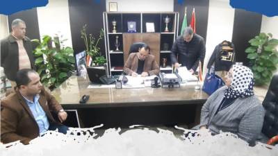  علي سعد يسلم مستشفى الشروق العام أرض التوسعات الجديدة 