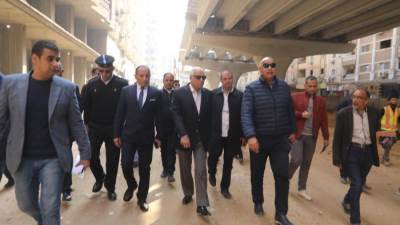 محافظ الجيزة ورئيس جهاز تعمير القاهرة الكبرى يتفقدا مسار محور عمرو بن العاص