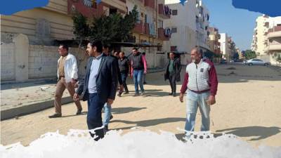 أحمد إسماعيل يتفقد أعمال الطرق بالنوبارية الجديدة.. ويبحث تطوير المنشآت الخدمية