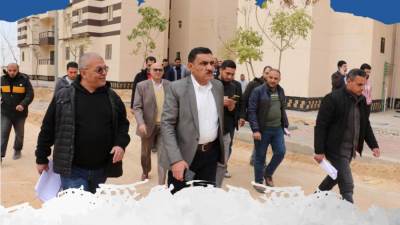 أشرف فتحي يواصل جولاته التفقدية لمتابعة سير العمل بمشروعات مدينة السادات
