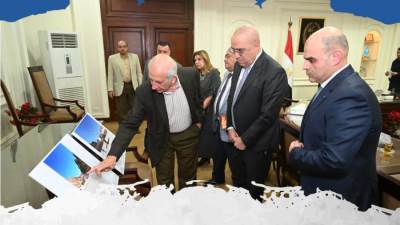 وزير الإسكان يستعرض التصميمات الداخلية للفنادق والنزل البيئى بمشروع تطوير موقع التجلى الأعظم 