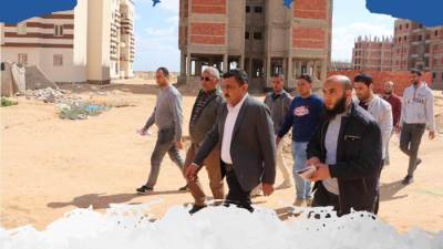 أشرف محمود يقوم بجولات تفقدية بالمشروعات الجارية بالسادات