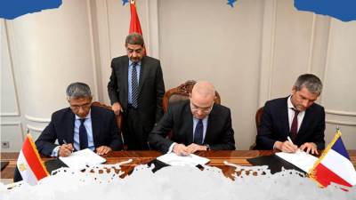 وزير الإسكان والوكالة الفرنسية للتنمية يوقعان اتفاقية توسعات ورفع كفاءة محطة معالجة الصرف بحلوان