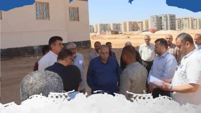 علاء منيع يتفقد وحدات «سكن كل المصريين» بالعاشر من رمضان