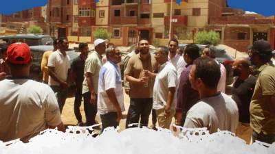 أحمد عبد العظيم يتفقد وحدات سكن لكل المصريين بـ«أسوان الجديدة»