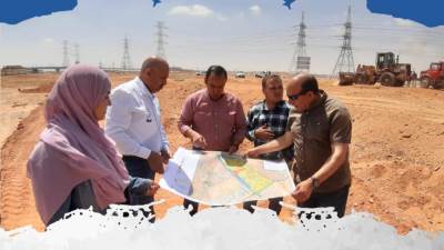بدء تنفيذ الطرق والمحاور بالمناطق المضافة لمدينتي العبور الجديدة والشروق