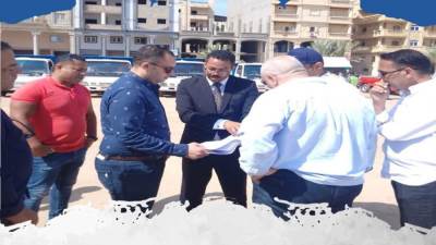 «خلف الله» يتفقد أعمال المرافق بمنطقة بيت الوطن بدمياط الجديدة