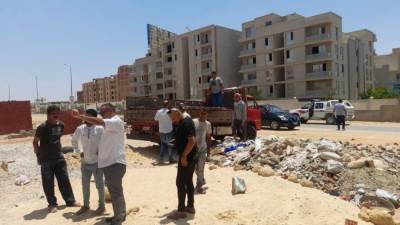 بالصور.. "جهاز مدينة ٦ أكتوبر" يواصل شن حملات إزالة مخالفات البناء بالقطاع الشمالي والحي الأول 