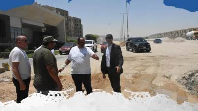 الغيطي يتابع مشروعات تطوير ورفع كفاءة محاور الطرق بالقاهرة الجديدة