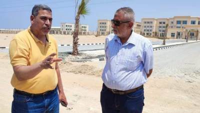 خالد شاهين يتفقد عمارات سكن كل المصريين بالصالحية الجديدة