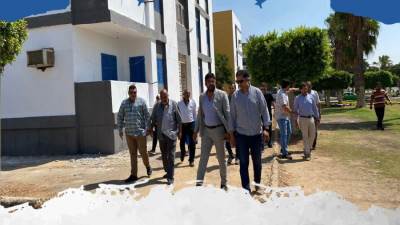 فريق معاوني أجهزة المدن لمتابعة المشروعات يتفقدون «سكن كل المصريين» بالسادات