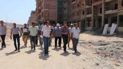 جولة تفقدية لرئيس جهاز مدينة ٦ أكتوبر بسكن كل المصريين والمنطقة الصناعية والتوسعات الشرقية