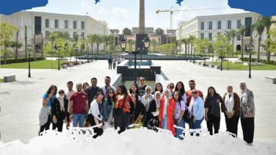 مدينة العلمين الجديدة تستقبل وفداً من الجامعة الألمانية بالقاهرة لتفقد مشروعاتها