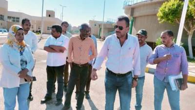رئيس " جهاز طيبة الجديدة " يتفقد مواقع العمل بالمدينة