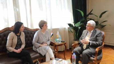 وزير التعليم العالي يستقبل رئيس جامعة أدنبرة نابيير  الإسكتلندية لبحث سُبل التعاون المُشترك