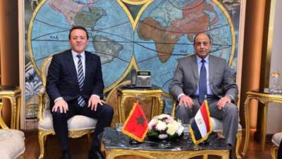 وزير الطيران المدني يلتقي وزير النقل واللوجستيات المغربى لبحث آفاق التعاون المشترك