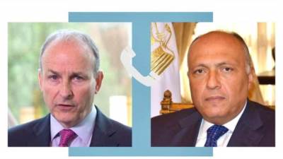 وزير الخارجية يتلقى اتصالات من وزراء خارجية قبرص والنرويج وأيرلندا