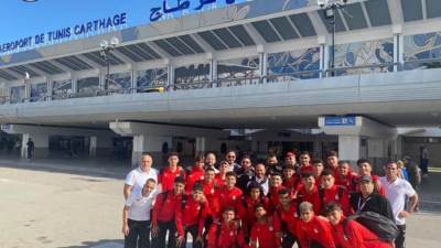 بعثة منتخب الشباب تصل تونس للمشاركة في بطولة شمال افريقيا الودية