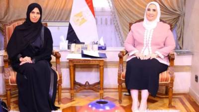 نيفين القباج: الهلال الأحمر المصري يؤدي دورًا محورياً في أعمال الإغاثة الإنسانية