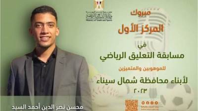 "الشباب والرياضة " تعلن نتيجة مسابقة التعليق الرياضي للموهوبين 