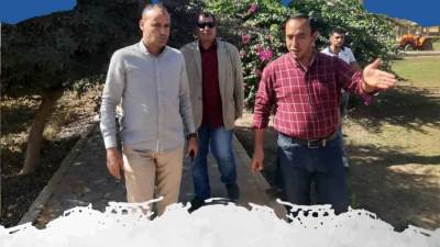 علي سعد يتفقد محاور وطرق مدينة الشروق