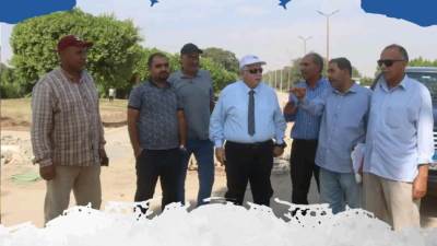 علاء منيع يشدد على الشركات سرعة الانتهاء من الأعمال الجارية بالعاشر من رمضان