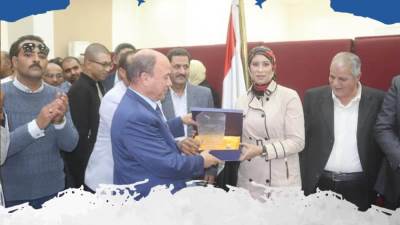 «منيع ومخلوف» يشاركان في تكريم مدير إدارة الأمن بجهاز السويس الجديدة لبلوغه سن المعاش