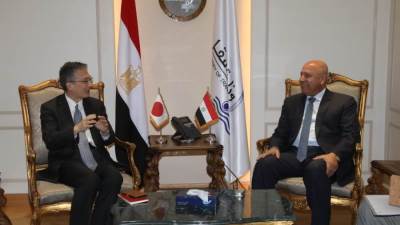 وزير النقل يبحث مع السفير الياباني أعمال تنفيذ الخط الرابع للمترو