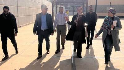 وفد من البرنامج الإنمائي للأمم المتحدة يزور مشروع نظم الخلايا الشمسية بأكتوبر