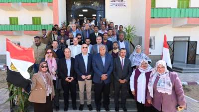 وزير الإسكان ومحافظ الوادى الجديد ورئيسا جامعتى الوادى والأزهر يفتتحون مبانى سكن الطلاب والطالبات بجامعة الوادي