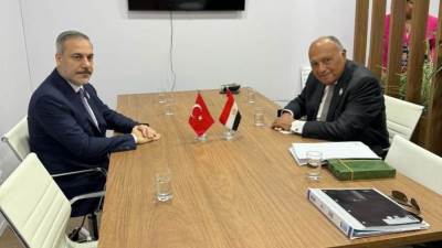 شكري يلتقي نظيره التركي على هامش اجتماعات مجموعة العشرين بريو دي جانيرو