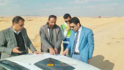 رئيس جهاز العبور الجديدة يتفقد طرق المدينة ويتابع معدلات الأعمال الجارية