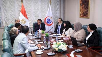 وزير الصحة يستقبل الممثل المقيم لبرنامج  الأمم المتحدة الإنمائي