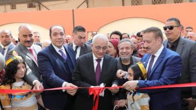 وزير التربية والتعليم ومحافظ المنوفية يفتتحان مدرسة المساعي المشكورة الإعدادية الجديدة
