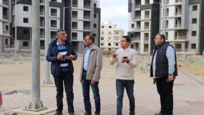 "النجار" يواصل جولاته التفقدية بمشروع جنة أكتوبر.. صور