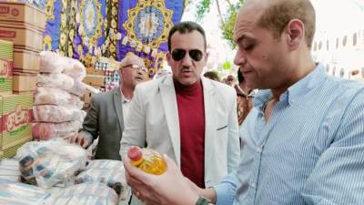 رئيس جهاز طيبة الجديدة يفتتح معرض أهلاً رمضان.. ويشهد ماراثون الدراجات