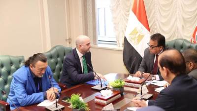وزير الصحة يستقبل رئيس بعثة الأمم المتحدة للهجرة بالقاهرة