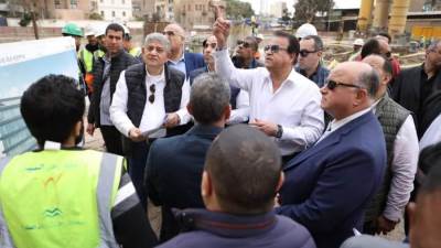وزير الصحة يتفقد مشروع إنشاء مستشفى بولاق أبوالعلا العام الجديد