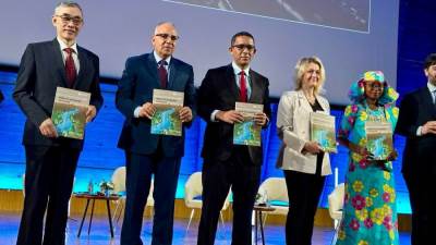 سويلم يشارك فى إطلاق تقرير الأمم المتحدة لتنمية المياه بالعالم