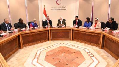 وزيرة التضامن الاجتماعي تستقبل رئيس أندية الروتاري