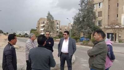 أحمد رشاد يتفقد أعمال تنفيذ مشروع التغذية الكهربائية لعددٍ من الموزعات