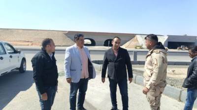 رئيس جهاز الشروق يتفقد مشروع خزان المياه النقية بالإسكان العائلي